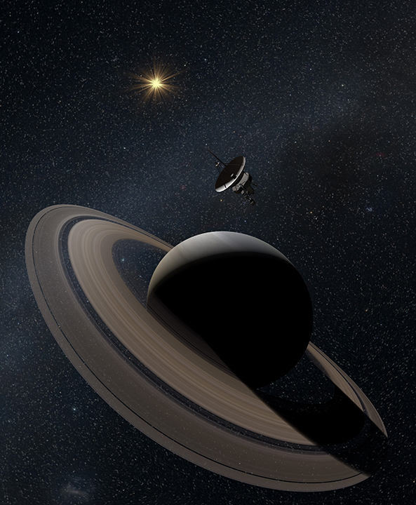 Physics based rendering model of Saturn