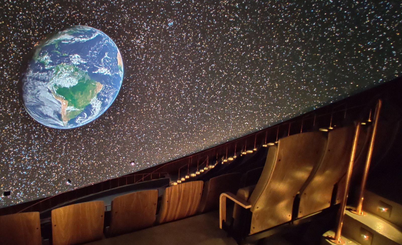 Digistar 7 imagery on the dome at Tycho Brahe Planetarium in Copenhagen, Denmark
